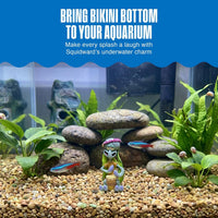 Penn-Plax Spongebob & Pineapple House Aquarium Decor - Mini / Squidward - image 2