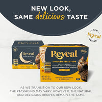 Reveal Natural Wet Cat Food, 12 Count, Grain Free, Limited Ingredient Canned Food for Cats, Chicken Variety in Broth, 2.47 oz Cans