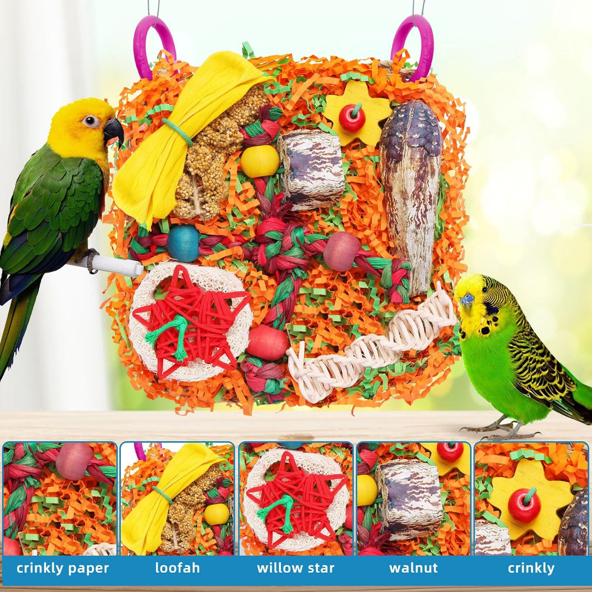 Bird Toys for Small & Medium Parrots - 1 PCS - image 3