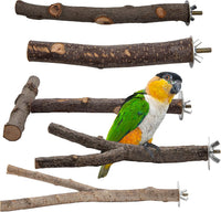 5PCS Natural Wood Bird Perches for Parrot