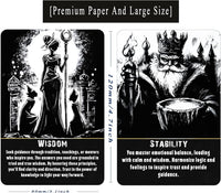 sishui Gilded Age Tarot Deck with Guidebook - Black（3.15in*4.7in） - image 3