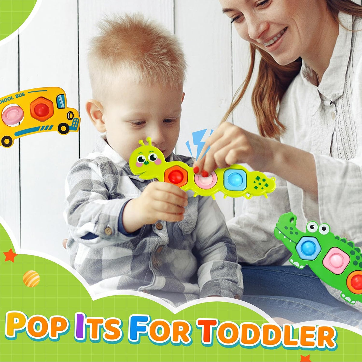 3PC Fidget Popper Sensory Toys Airplane Travel Activities - Style 1 - image 4