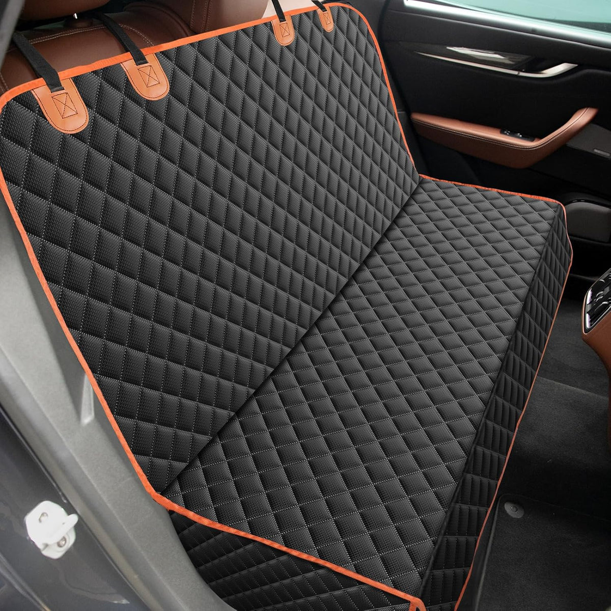 MIXJOY Dog Car Seat Cover - Black / 53"W x 47"L