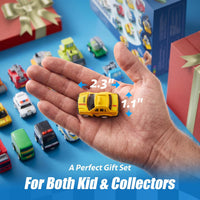 JOYIN 18 Pcs Pull Back City Cars and Trucks Toy Vehicles Set - Classic Cars Set - image 2