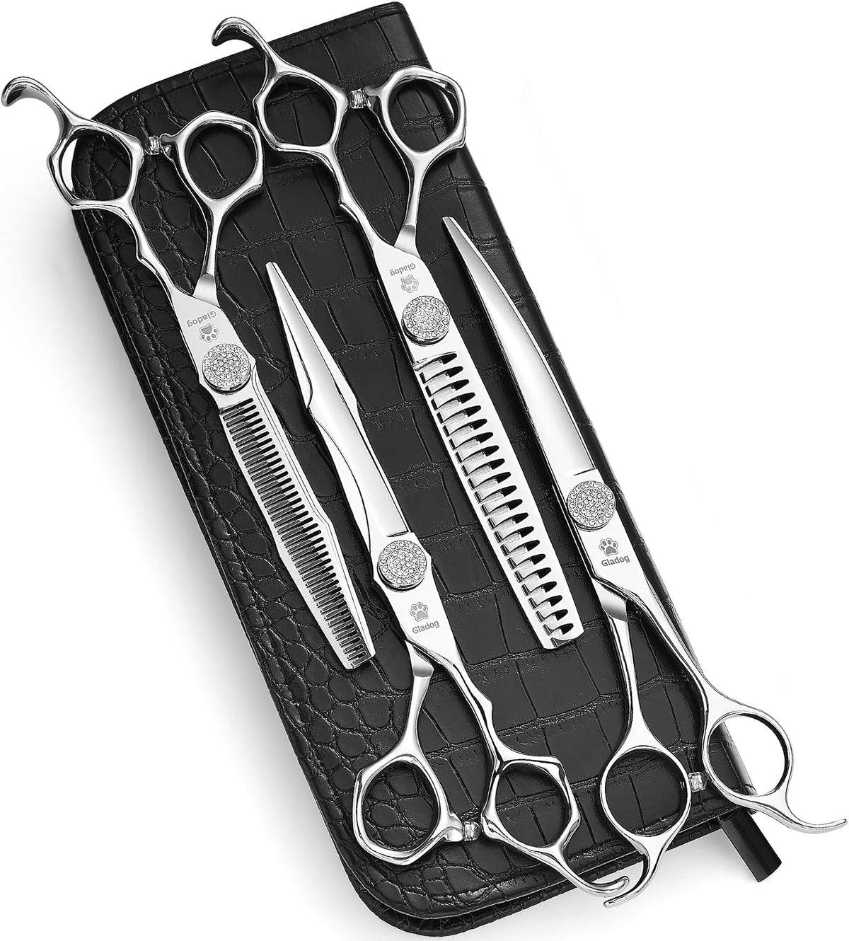 Dog Grooming Scissors Kit with Safety Round Tips - Premium Set