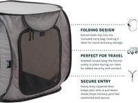 SportPet Designs Large Pop Open Kennel, Portable Cat Cage Kennel - Tan - image 4