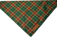 Fall Dog Bandanas 2 Pack, Orange Plaid Pet Scarf for Boy and Girl, Premium Durable Fabric, Holiday - Christmas 2 / Large - image 4