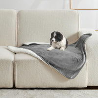 Soft Waterproof Blanket for Bed Couch Sofa - 30x40 inches / Grey