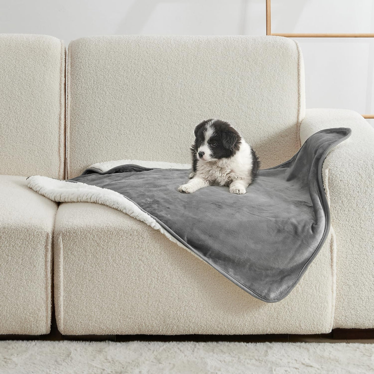 Soft Waterproof Blanket for Bed Couch Sofa - 30x40 inches / Grey