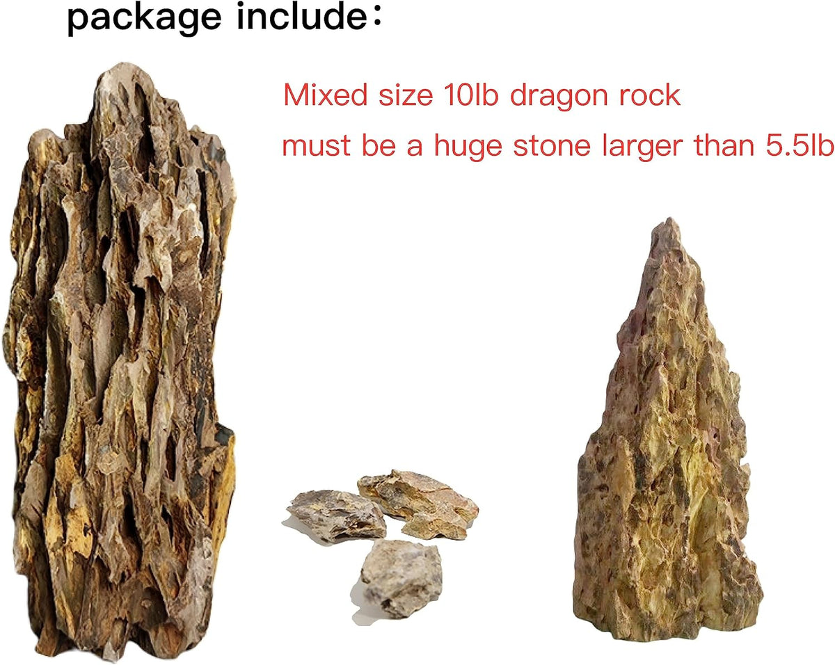 AWXZOM Natural Dragon Rock Carefully Selected Mixed Sizes - 10lb-Extra large - image 2