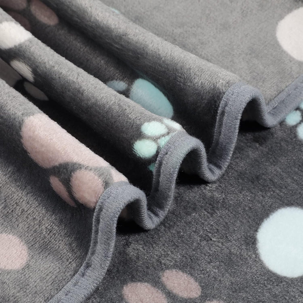 Tegeme 12 Pcs Puppy Blanket for Litter Dog Cat - Dark Gray / 23 x 16 Inch - image 4