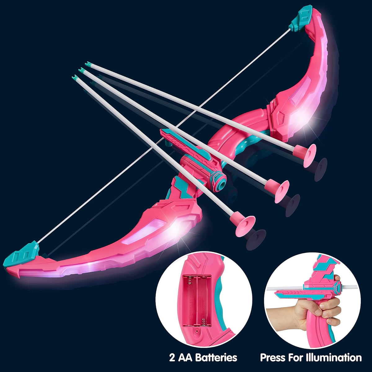 JOYIN Kids Bow and Arrow Set - Pink - image 2