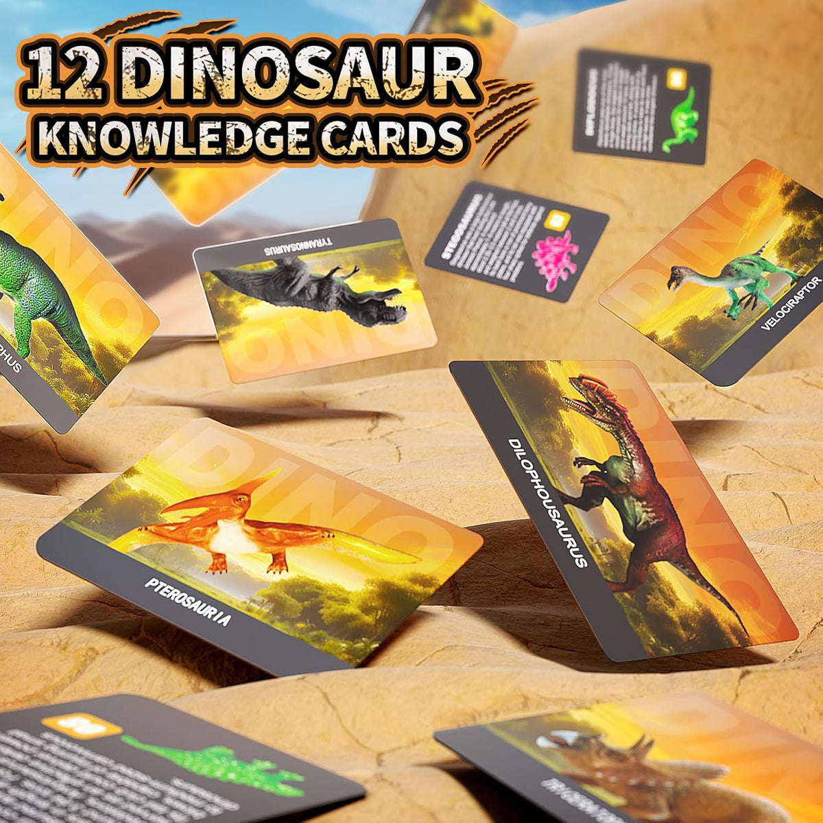 24 Dinosaur Eggs Dig Kit Toys for Kids - 12 Dinosaur Eggs(Glow in The Dark) - image 4
