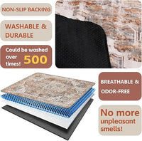 Washable Pee Pads for Dogs 2 Pack, Absorbent Reusable Puppy Pads Waterproof, Leakproof & Non-Slip Whelping Pad, Potty Training Pads for Dogs Playpen Mat 48x48