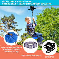 Zip Line Kit for Kids Adults : 100FT Up to 380Lbs - 200ft - image 2