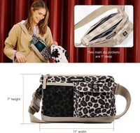 Cleverpup Walk & Train 2-in-1 Dog Walking Bag, Hands-Free - Leopard - image 4