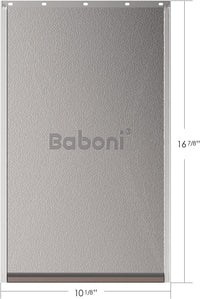 Baboni Replacement Flap for Dog and Cat Doors Including Screws - Brown Magnetic Strip / Large(Pack of 1) / For baboni metal dog door - image 2