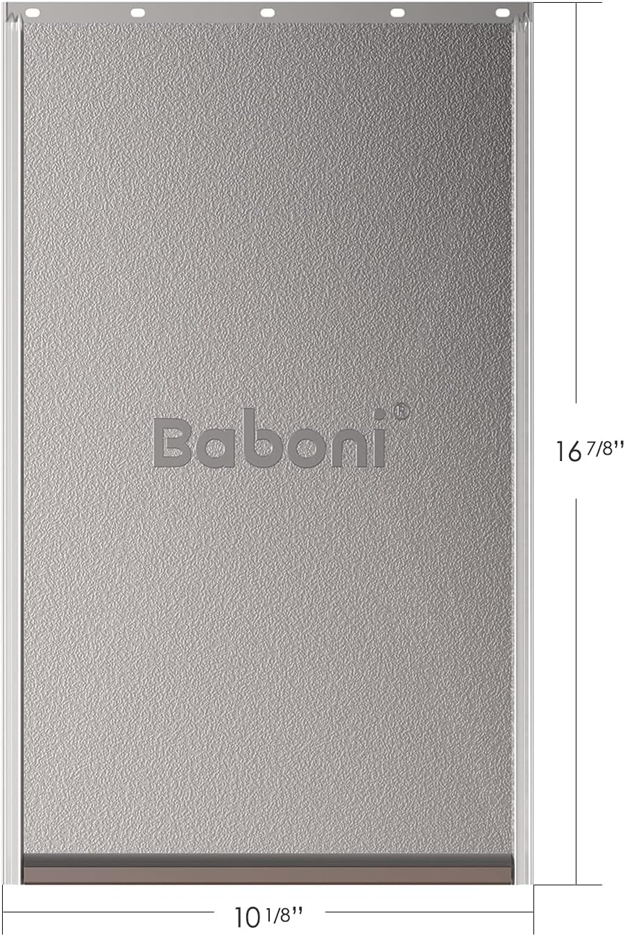 Baboni Replacement Flap for Dog and Cat Doors Including Screws - Brown Magnetic Strip / Large(Pack of 1) / For baboni metal dog door - image 2