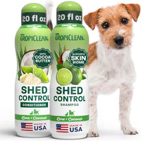 TropiClean Deshedding Dog Shampoo and Conditioner Set