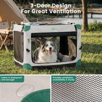 Gardner Pet Soft Collapsible Dog Crate - Grey / 36.0"L x 25.0"W x 25.0"H - image 2