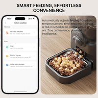 Automatic Pet Feeder for Cat and Dog - 6L Auto Cats Food Dispenser with Camera - WiFi App Control Smart Feeders with Timed - Dogs Feeding Station with 15-Day Battery Life After Power Off