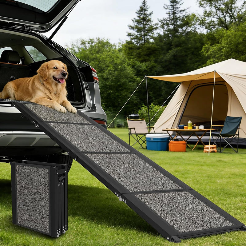 Dog Ramp for Car, Truck, 63"x17" Folding Non-Slip Pet Ramp for Large Dogs – Essentials for Dogs - 63" L x 17" W