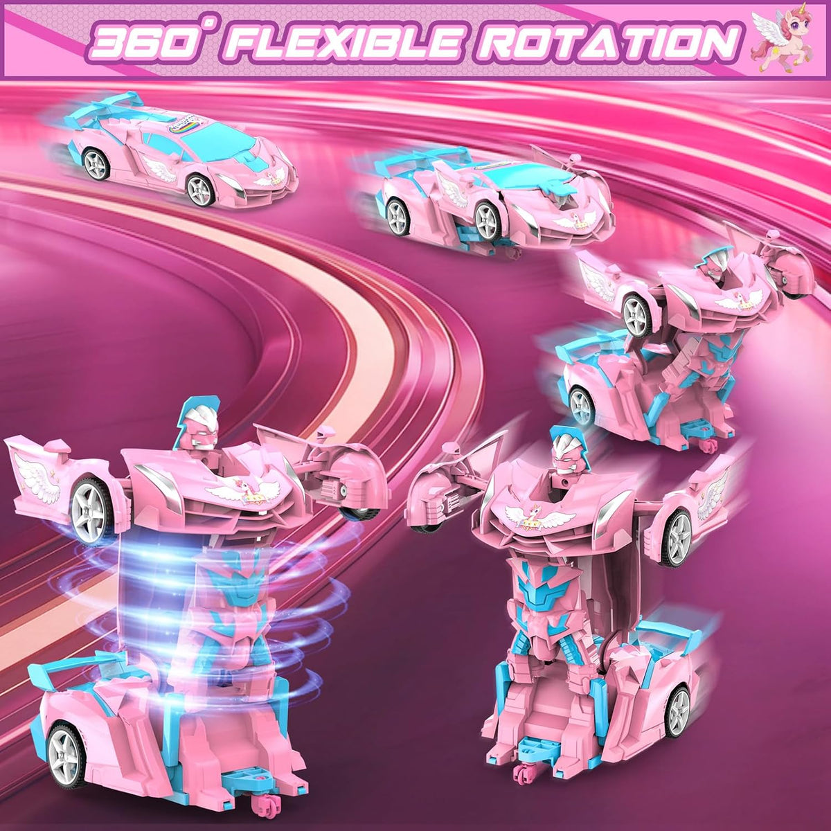 BLUEJAY Transform RC Cars for Boys 3-12 - Pink - image 2