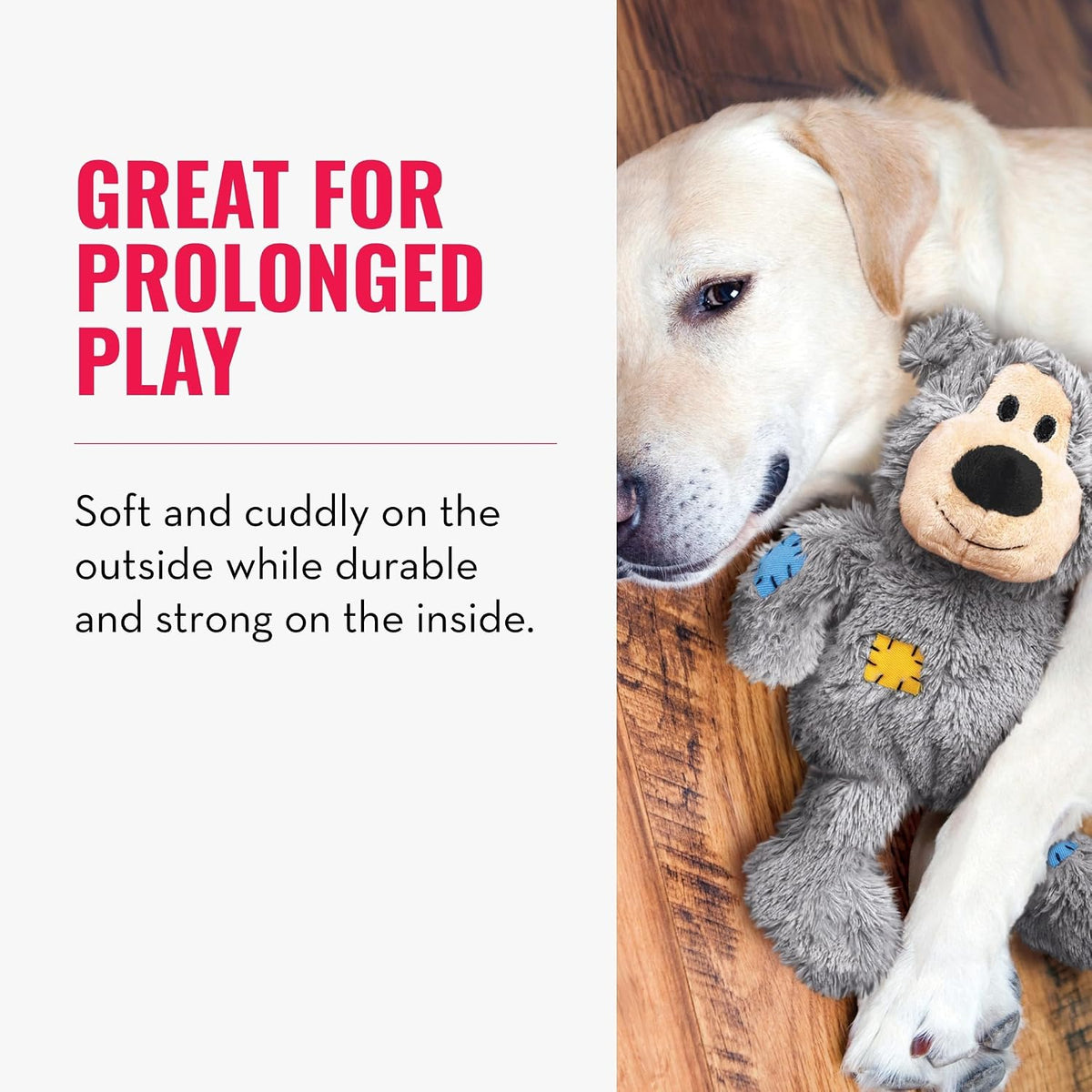 Kong Wild Knots Bear, Knotted Rope Plush Toy - Medium/Large / Bear - image 3