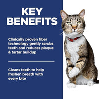 Hill's Science Diet Oral Care, Adult 1-6, Plaque & Tartar Buildup Support, Dry Cat Food, Chicken Recipe, 3.5 lb Bag