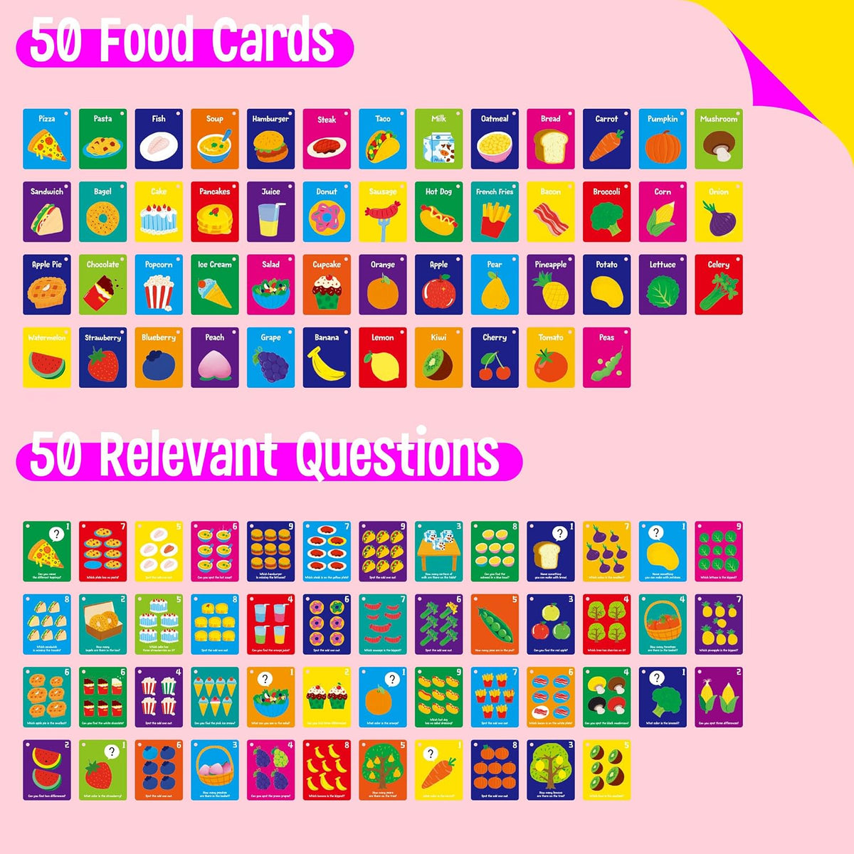 SpriteGru Spanish flashcards for toddlers with colorful cartoon images on rings - view 19
