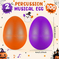 Yeshone 100 plastic egg shakers in 10 bright colors - view 26