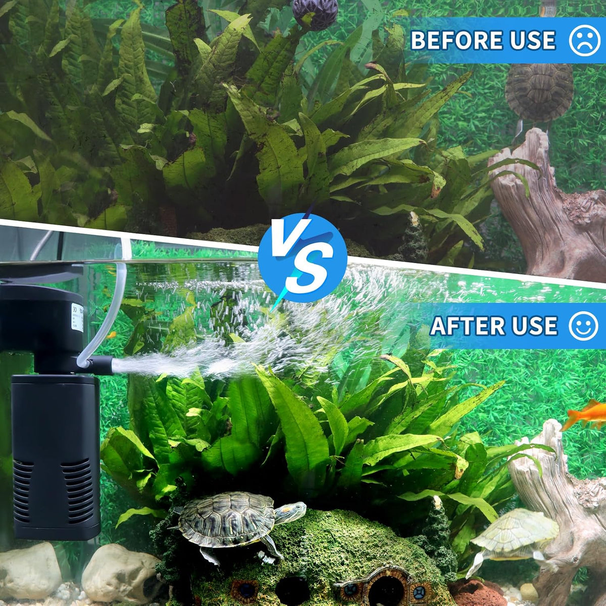 Aquarium Filter for 55-150 Gallons Tank - Black / 20-45 Gallon Fish Tank - image 4