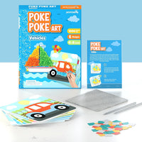 Jackinthebox Poke Art Magical Flower Pressing Craft Kit for Girls - Vehicles - image 2