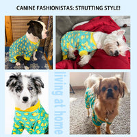 Dog Pajamas Onesie: Comfortable Four-Legged Apparel for Small - Yellow Duck / 2XL-(28~37lb) | Chest(~25.5") - image 4