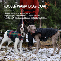 Kuoser Waterproof Dog Coat - Royal Blue / Medium (Pack of 1) - image 3