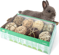 andwe Small Animals Play Activity Balls Rolling Chew Toys – Essentials for Small Pets - Pack of 8