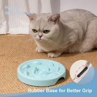 Slow Feeder Bowl for Cats and Small Dogs - Blue - image 4