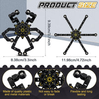 Jerify 40 pack transformable chain robot fidget spinner toys in five bright colors - view 27