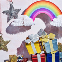 WILLBOND 2 Pieces Rainbow Table Decorations Centerpiece with Clouds – Fun for Kids & Family - 6 - image 3