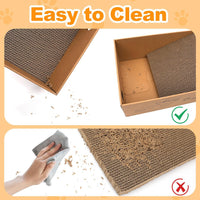 Cat Scratching Post, 3-in1 Cat Scratcher for Indoor Cats - 1pk 22in L-Shape Cat Scratcher with Box - image 3