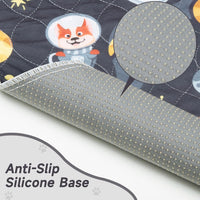 Paw Legend Washable Reusable Dog Pee Pads Super Absorbent - 24"X36" / Navy & Gray - image 3