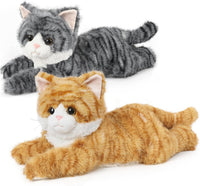 Capybara Stuffed Animals, Microwavable Stuffed Animal Adorable Fluffy Capybara Plush for Warmth - 2 pcs Cat