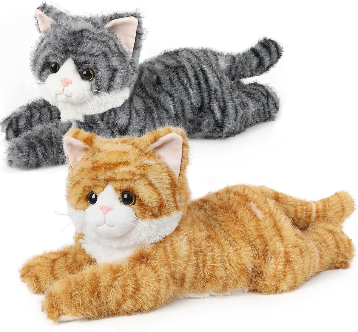 Capybara Stuffed Animals, Microwavable Stuffed Animal Adorable Fluffy Capybara Plush for Warmth - 2 pcs Cat