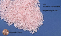 LAIDANLA Rose Quartz Crushed Stone Crystal Chips Bulk - Pink-rose Quartz / 0.22 Pound-（0.2"-0.28"） - image 4