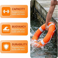 CtopoGo 20 inch foam throw ring buoy life preserver with cloth cover - view 6