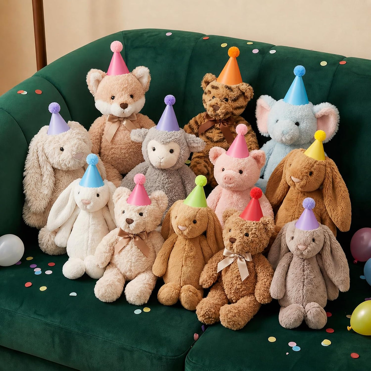 10pcs Colorful Mini Party Hats - Solid color - image 4