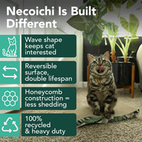 Reversible Wave Cat Scratcher for Indoor Cats - Go Green / 1pcs - image 2