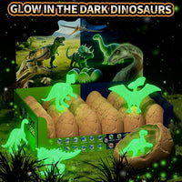 24 Dinosaur Eggs Dig Kit Toys for Kids - 24 Dinosaur Eggs(Glow in The Dark) - image 2