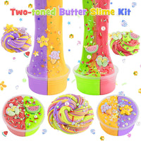 LAWOHO 18 pack butter slime kit for girls with slime add-ins and charms - view 7
