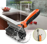 Spring Blossoms-2 in 1 Professional Grooming Rake for Cats - Orange - image 4